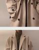 2024 Men's Double-Breasted Woolen Windbreaker: Mid-Length Loose Fit for Autumn/Winter