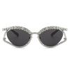 Fashion Luxury Crystal Shiny Sunglasses Women Sexy Cat Eye Rhinestone Party Elegant Sun Glasses Female Shades