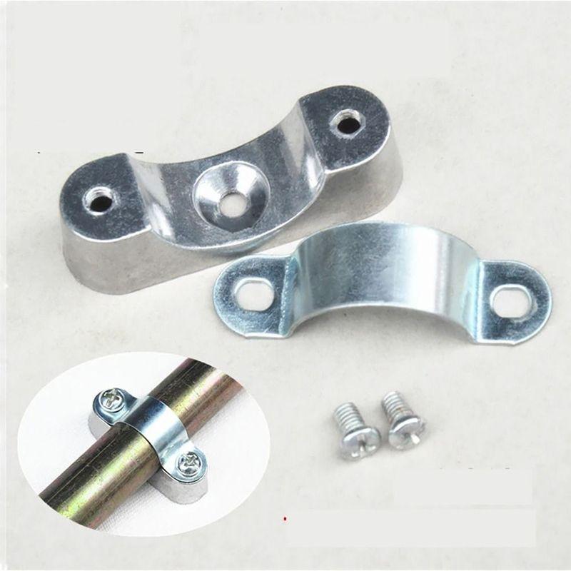 

1Pcs 16mm-50mm Off-Wall Code Aluminum Alloy / 304 Stainless Steel Hardware Fastener Pipe Clamp Fixed Clip With Screw Saddle Card Stainless Steel 16mm