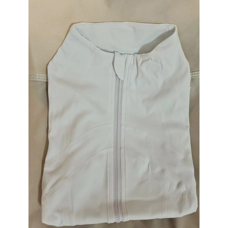 

Guangzhou Tonghua Garment Co., Ltd. New Arrival Yoga Clothes Coat Female Slimming Stand Collar Long-Sleeve Zipper Jacket Yu White jacket XL