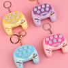 Cartoon Handheld Game Keychain with Whack-a-Mole LED Light Mini Electronic Toy Pendant for Bags Backpacks Fun Grab Machine Prize Gift for Kids Teens