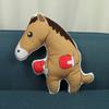 Funny Horse Cartoon Emotion Stuffed Toy Doll Stuffed Animal Pet Horse PillowBoxing Horse