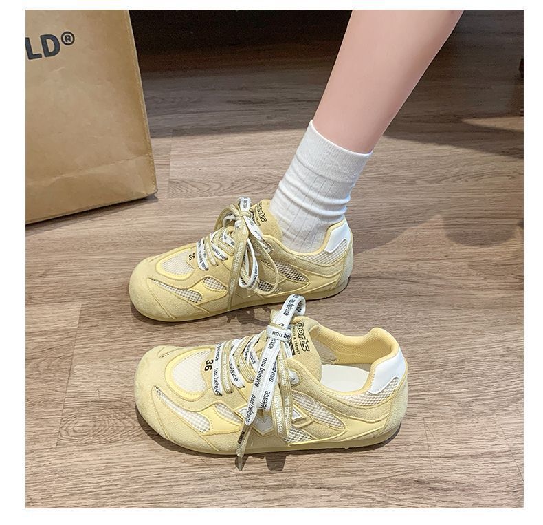 Summer New Platform Shoes Women's Breathable Mesh with Skirt Board Shoes
