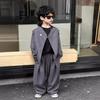 Boys' Spring 2026 Stylish Loose Suit Set - Formal Jacket Trend