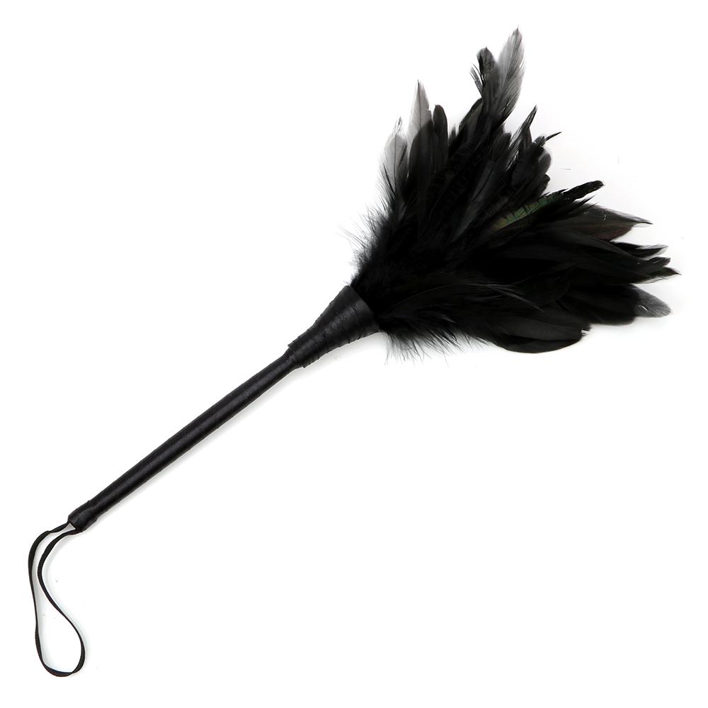 IKOKY Feather Sex Whip Clitoris Tick Massage Slave Role Play Flirting Spanking Bondage Adult Game Sex Toy for Couples Sex