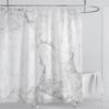 Marble Waterproof Shower Curtain Waterproof Shower Curtain for Bathroom Decor Printed Washable Shower Curtain with Hooks