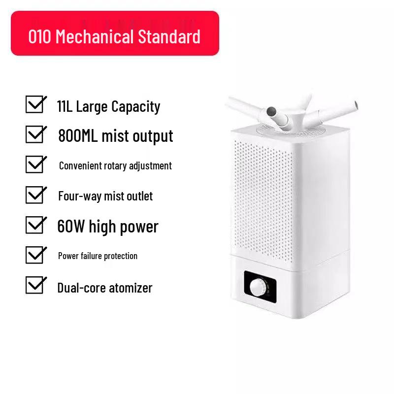 

11L Large-Capacity Humidifier for Home - Bedroom & Living Room Air Purifier with Spray Function. English Version + US Plug