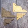 2 Peças Suporte de Canto para Caixa de Joias de Bronze/Latão Cobre Antigo Caixa de Madeira Protetor de Canto Decorativo Ferragens para Móveis 48mm/75mm