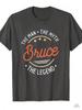 2025 Bruce Huunisex God Legend Tshirt Khmer Material Soft Breathable Round Neck Short Sleeve Top