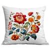 Spring and Summer Imitation Embroidered Flower Pillowcase Home Sofa Living Room Pillowcase New Style Pillowcase