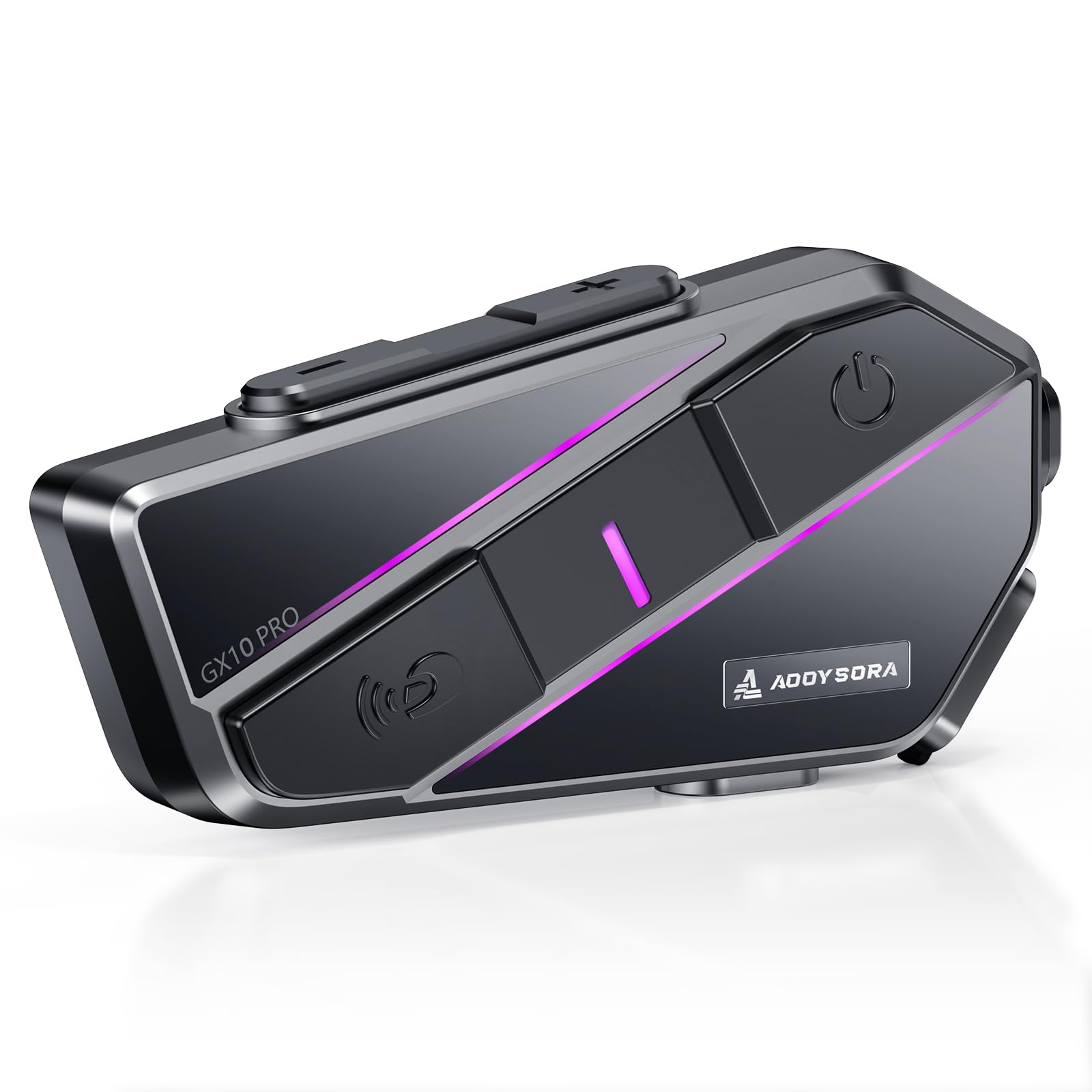 

AOOYSORA GX10 PRO Motorcycle People Simultaneous 2000M Maximum Call Bluetooth Music 40mm DSP CVC Noise Sound IP67 FM Fast Japanese Instructions LED