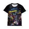 Tshirt Detective Pikachu 3d Print Short Sleeve Cosplay Costume Tops Tee