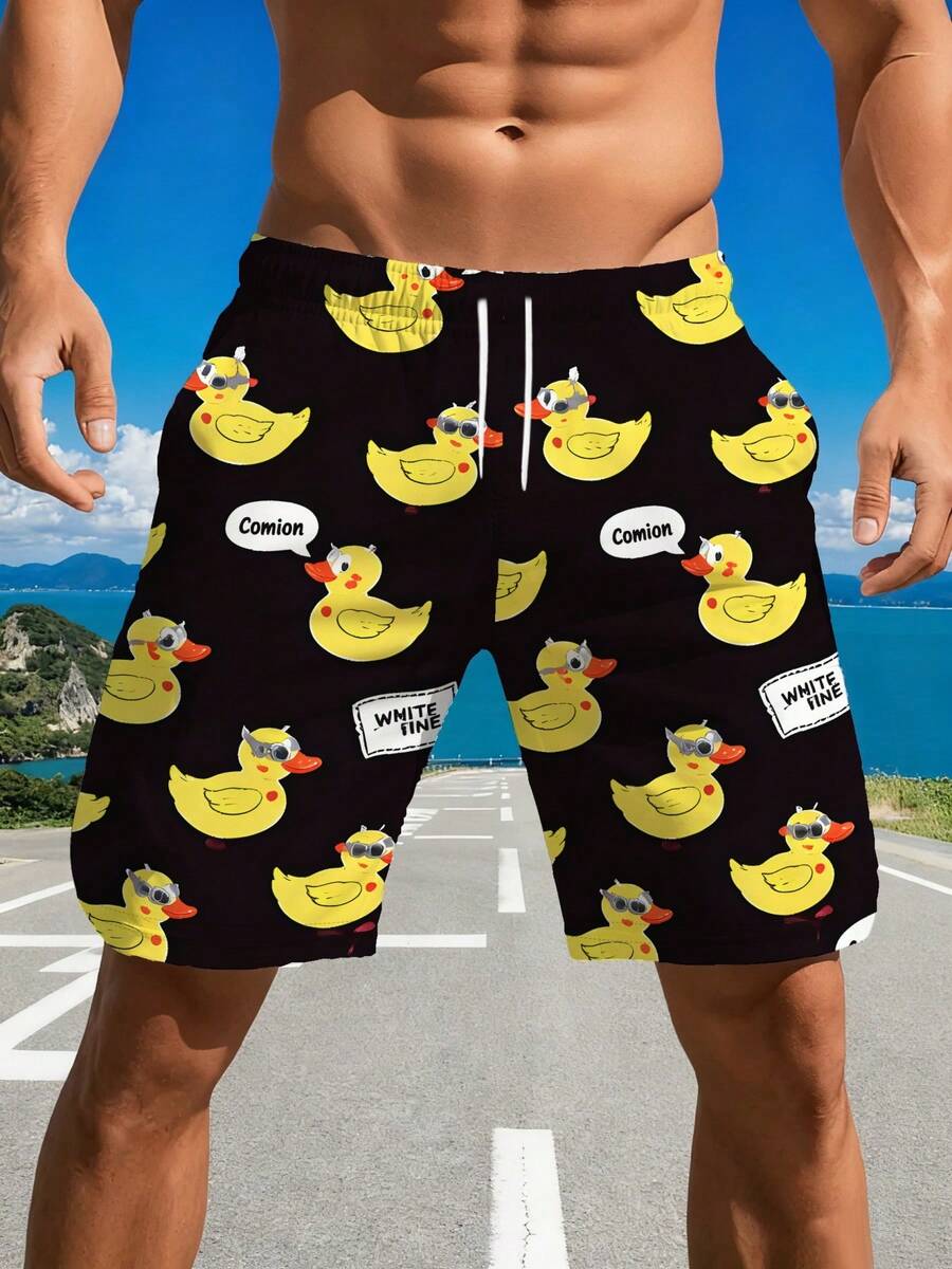 

Men S 3D Print Casual Shorts, And Stylish, Perfect For Comfortable Outdoor Sports In Summer, Featuring A Regular Fit With Slight Stretch XL