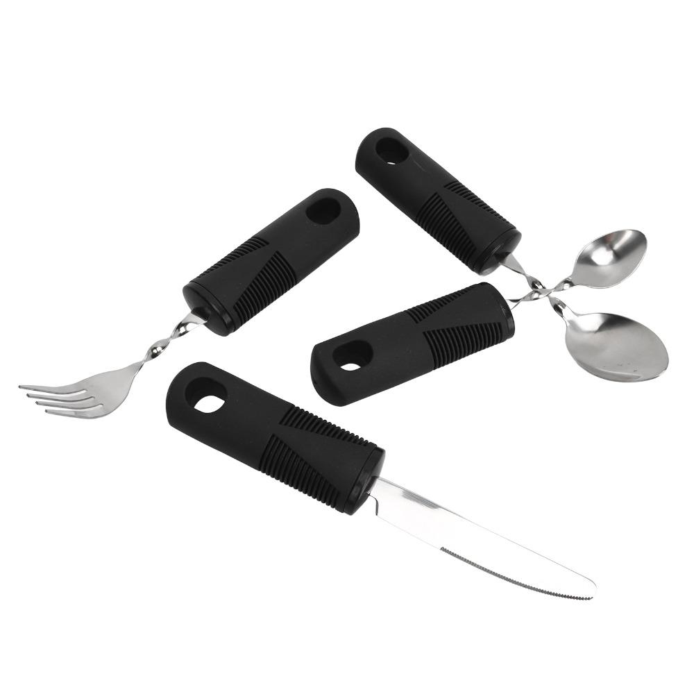 4Pcs Bendabl Weighted Silverware Non Slip Textured Eating Assistance  Parkinson Patients