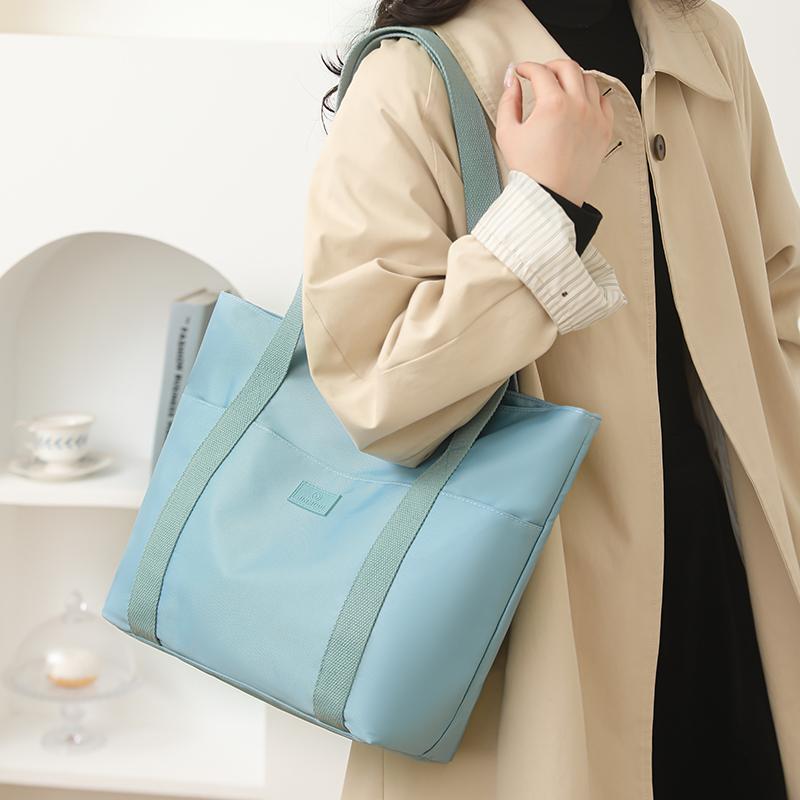 Duża pojemność nylonowa torba na ramię do pracy w podróży torba na zakupy damska torba