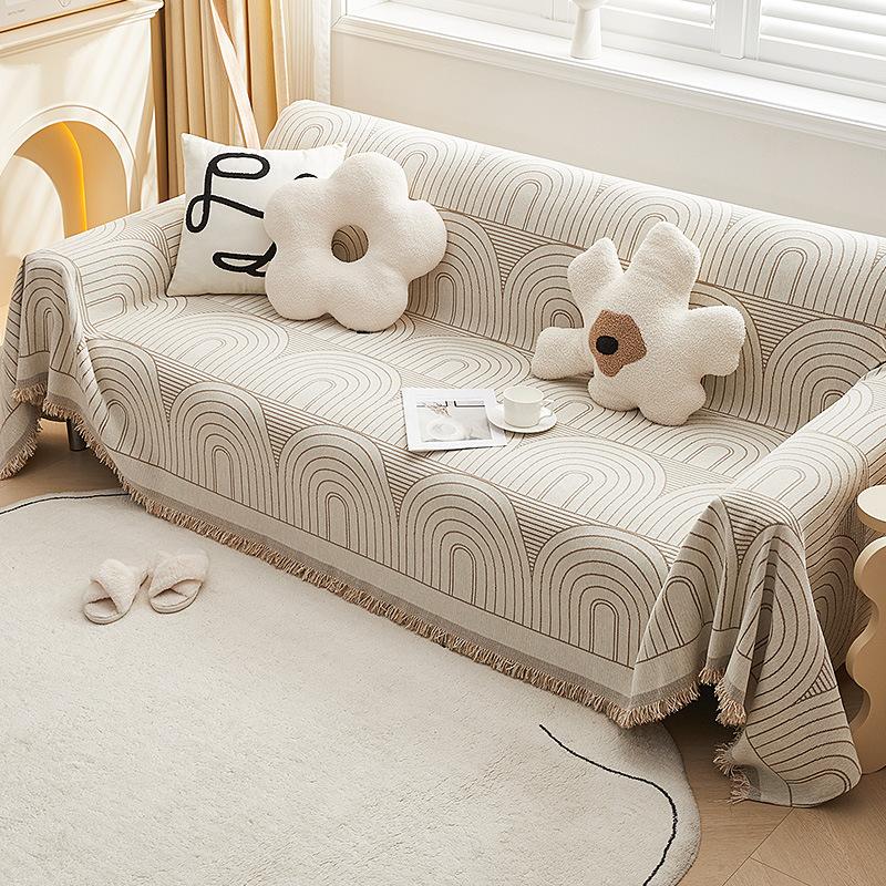 Chenille-Sofabezug, universeller Couch-Handtuch, staubdichter Sofakissenbezug, Anti-Katzen-Kratzschutzbezug, Sofadecke, Teppich