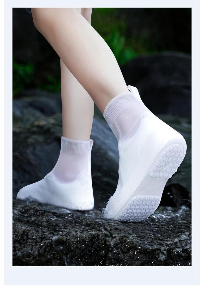 Stivali da Pioggia Impermeabili in Silicone Positive Rain - Calzature Durevoli, Portatili e Antiscivolo per Bambini e Adulti