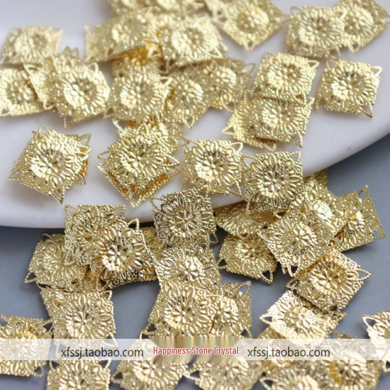 Ancient-Style Hanfu Hairpins: Handmade DIY Step-Shake Ornaments with Interlaced Square Connectors