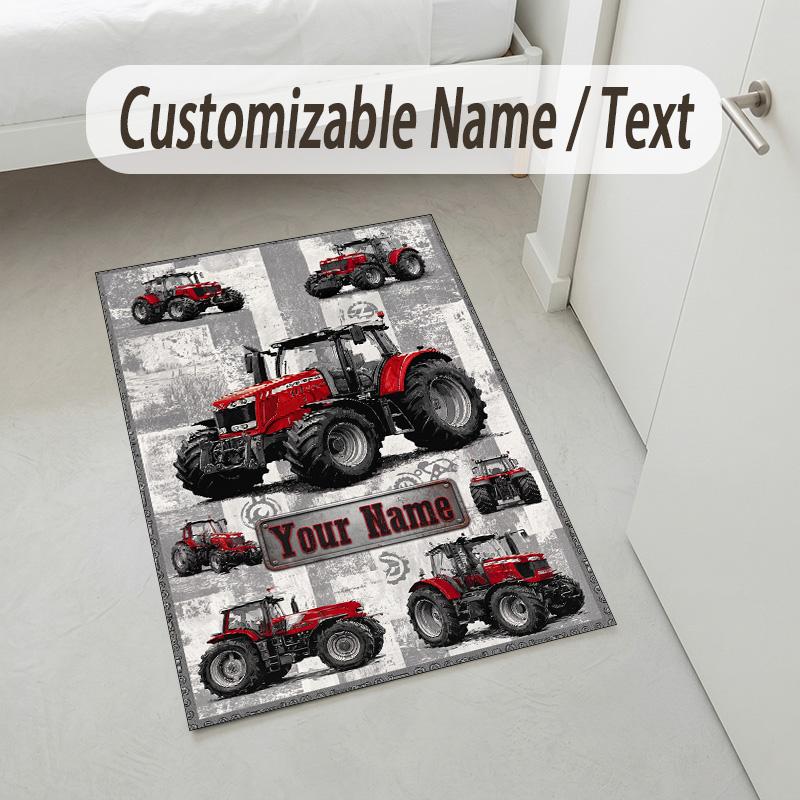 Fantasy Magic Theme Crystal Velvet Rug Personalized Custom Name Text Soft Floor Mat Home Decor