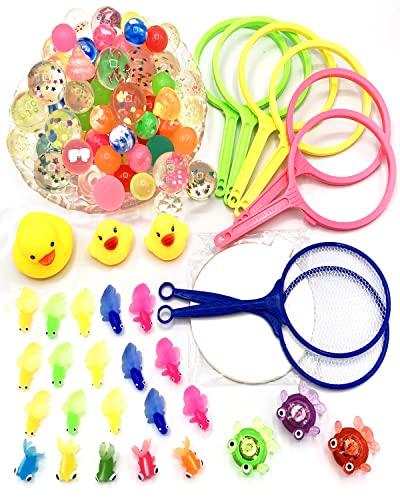 [Featured in Magazines! 100 Interchangeable Japanese-Made Scoops] Super Ball Scooping and Goldfish Scooping Set, Perfect for Festivals and Home Festiv