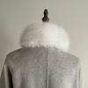 Elegant White Faux Fur Collar Stylish Neck Warmer for Winter Coat Decoration Chic Accessory for Women Fashion