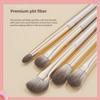 15-Piece Soft-Bristled Eyeshadow Brush Set: Ideal for Beginners, Includes Nose Shadow, Smudge, Detail, and Eyeliner Brushes.