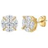 WUIHA 925 Sterling Silver Marquise Cut VVS1 D Color Real GRA Moissanite Diamonds Wedding Engagement Studs Earrings Fine Jewelry