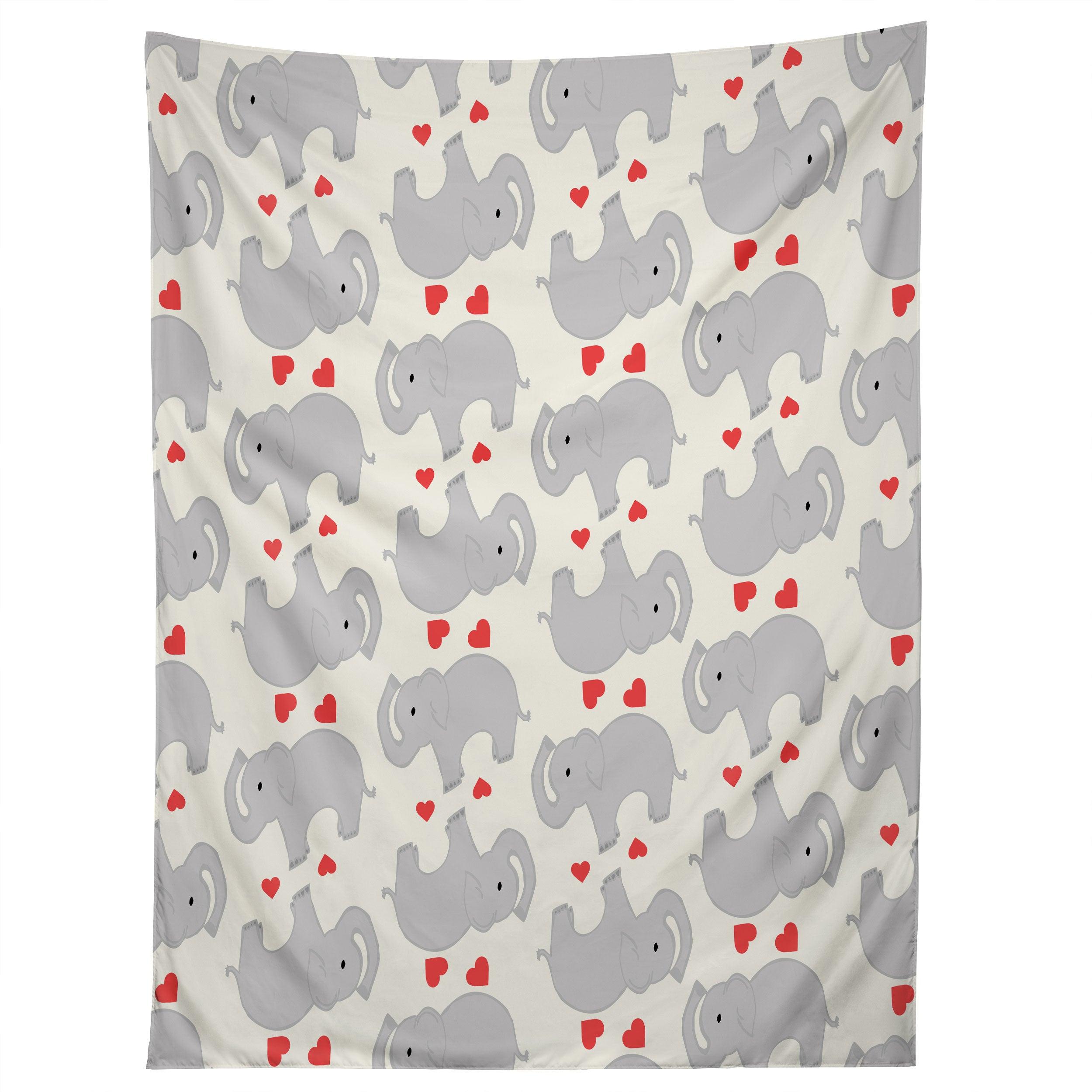 ELEPHANT LOVE tapestry 75x100