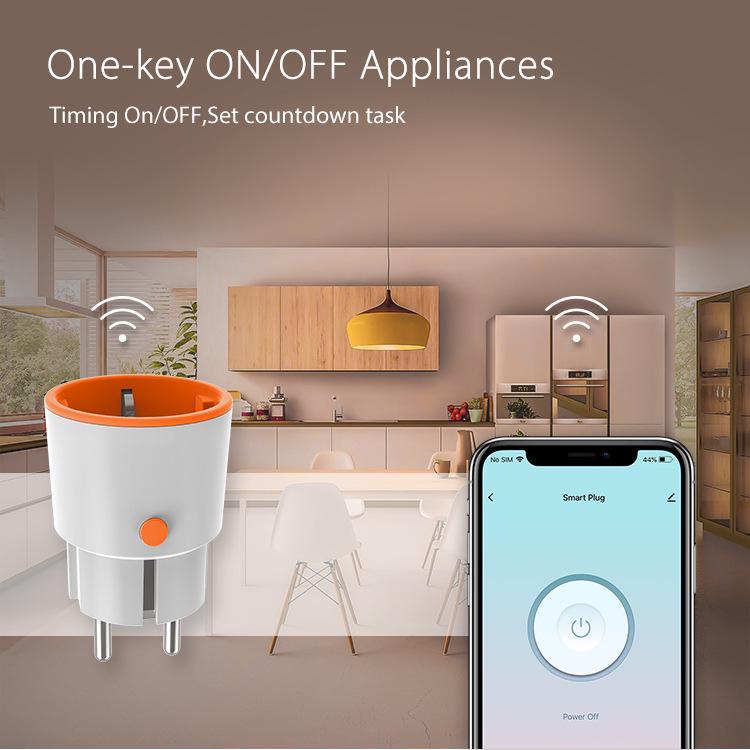 Graffiti Smart 16A ZigBee/WiFi Európska zásuvka s meraním