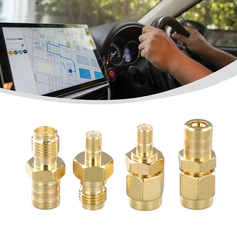 Set of 4 For SMA DAB+ Antenna Adapters High Performance Gold Plated Connectors for VHF/UHF Communication Devices