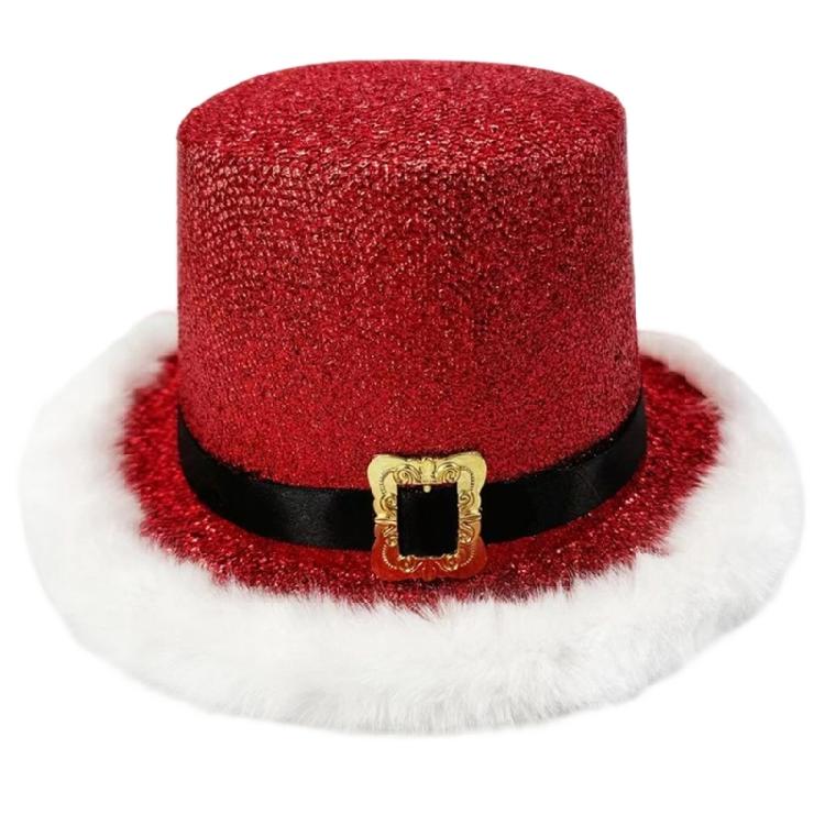 Christmas Party Hat Red Green Santa Clauses Cap Breathable Hats Holiday Costume Accessories For Adults Kids Event
