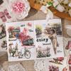Recall The Past Series Vintage Plant Flower Character Landscape Sticker Book Creative DIY Journal Material Collage Stationery