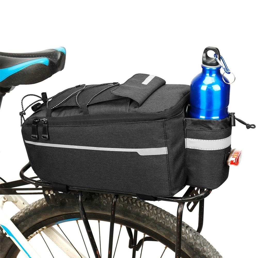 

with Reflective Stripes Bike Pannier Bag Insulated Bike Trunk Bag Bicycle Carrier чёрный