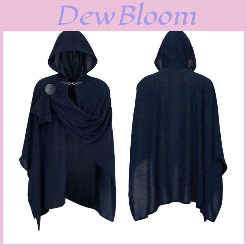 Medieval Soul Reaper Cosplay Cloak With Wrinkled Design For Halloween And Cosplay Events