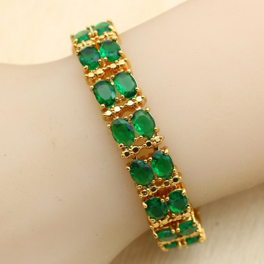 Blaues Halbedelstein-Dubai-Armband für Frauen Hochzeit Geburtstags-Schmuck