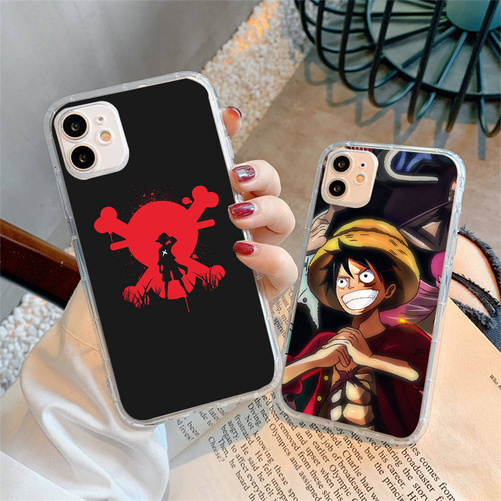 Hülle für Samsung A04 A14 A23 A34 A54 M23 M33 M52 M53 Realme 10 9 C30S C35 C55 VIVO Y02S Y21 Y51 X80 Pro Transparente Hülle WI75 Anime One Piece