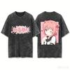 Akaza Akari YuruYuri Double Sided Printed Crew Neck Short Sleeve Women And Men T-shirt