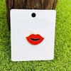 Fashion Enamel Pin Mouth Shaped Brooch Elegant Jackets Bag Backpack Badge Eye Catching Accessory for Trendsetters