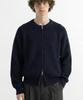 Underoff Crop Knit Zip-Up Cardigan Dark Red