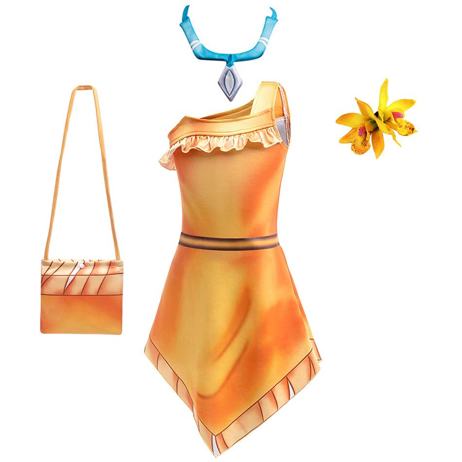 Vêtements de Cosplay de Princesse de Dessin Animé pour Enfants Filles Halloween Carnaval Déguisement Fête Costumes de Scène pour Enfants 120cm
