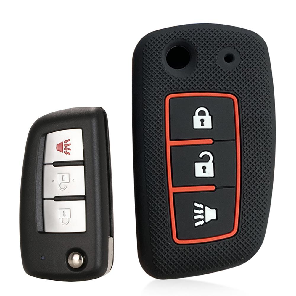 Silicone Key Cover Case for Nissan Sunny Juke Cefiro A32 Kashkay J11 Qashqai Switch X-trail 3 Button Car Key Case Shell