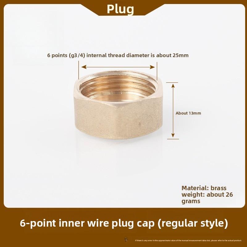 BSP 1/8"1/4"3/8"1/2"3/4'' Male&Female Threaded Brass Pipe Hex Head Brass Stopper End Cap Plug Plumbing Fitting Connector Adapter