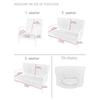 Stretch Futon Slipcover Solid Wood Sofa Cover Furniture Protector Without Armrests Slipcover Soft with Elastic Bottom for Kids, Spandex Jacquard