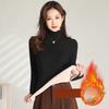 Autumn and Winter Velvet Thickened Stand-up Collar Inside and Outside, Bottoming Shirt, Thin and Comfortable Warm Top for Women