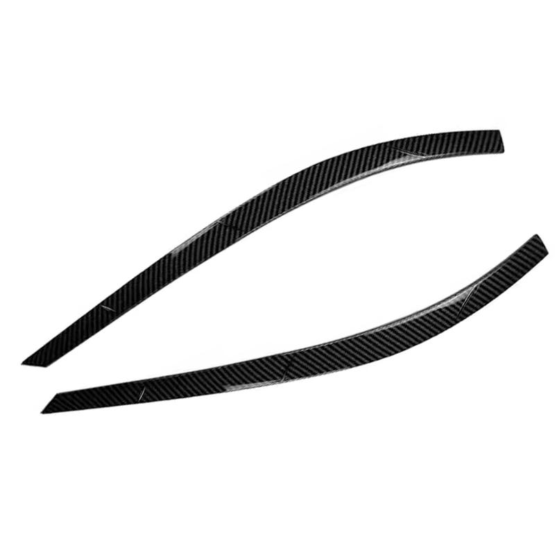 2Pcs Car Front Headlight Eyebrow Eyelid Cover Glossy Black Stickers for VW Tiguan MK1 2011 2012 2013 2014 2015 2016