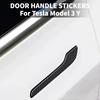 4 pièces Autocollant de Poignée de Porte de Voiture Pour Tesla Model 3 Y 2026 Cover de Film de Porte à Coller Model3 Model Y Accessoires Fibre de Carbone ABS