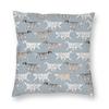 All English Setters Square Pillowcase Polyester Linen Velvet Pattern Zip Decor Pillow Case Car Cushion Case