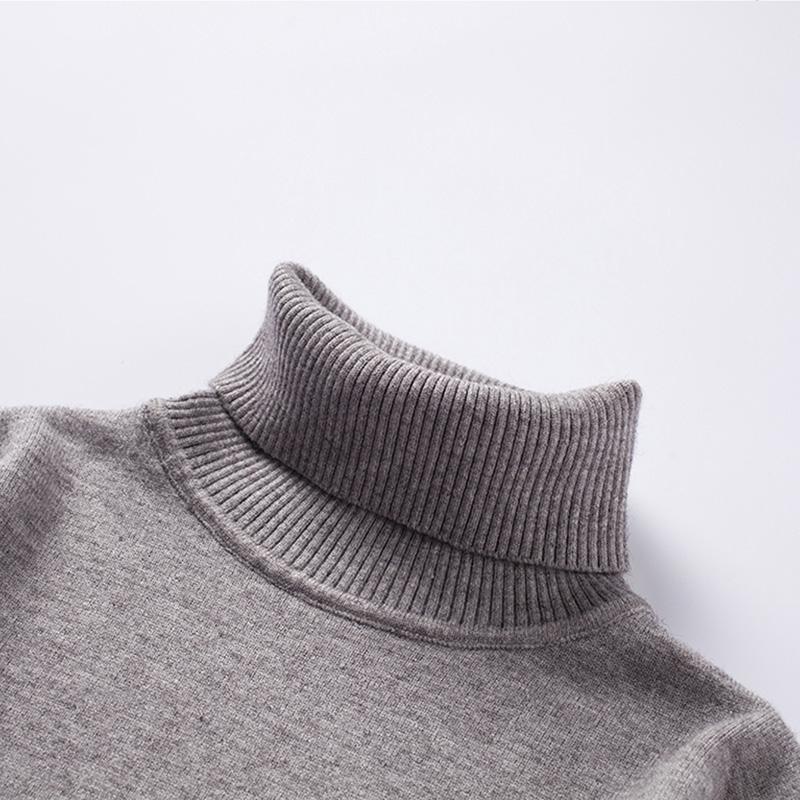 Frühling und Herbst Trendy Herren Rollkragenpullover Herbst und Winter Schlanke einfarbige Oberteile Hemden Übergröße Oberteile für Männer M-3XL