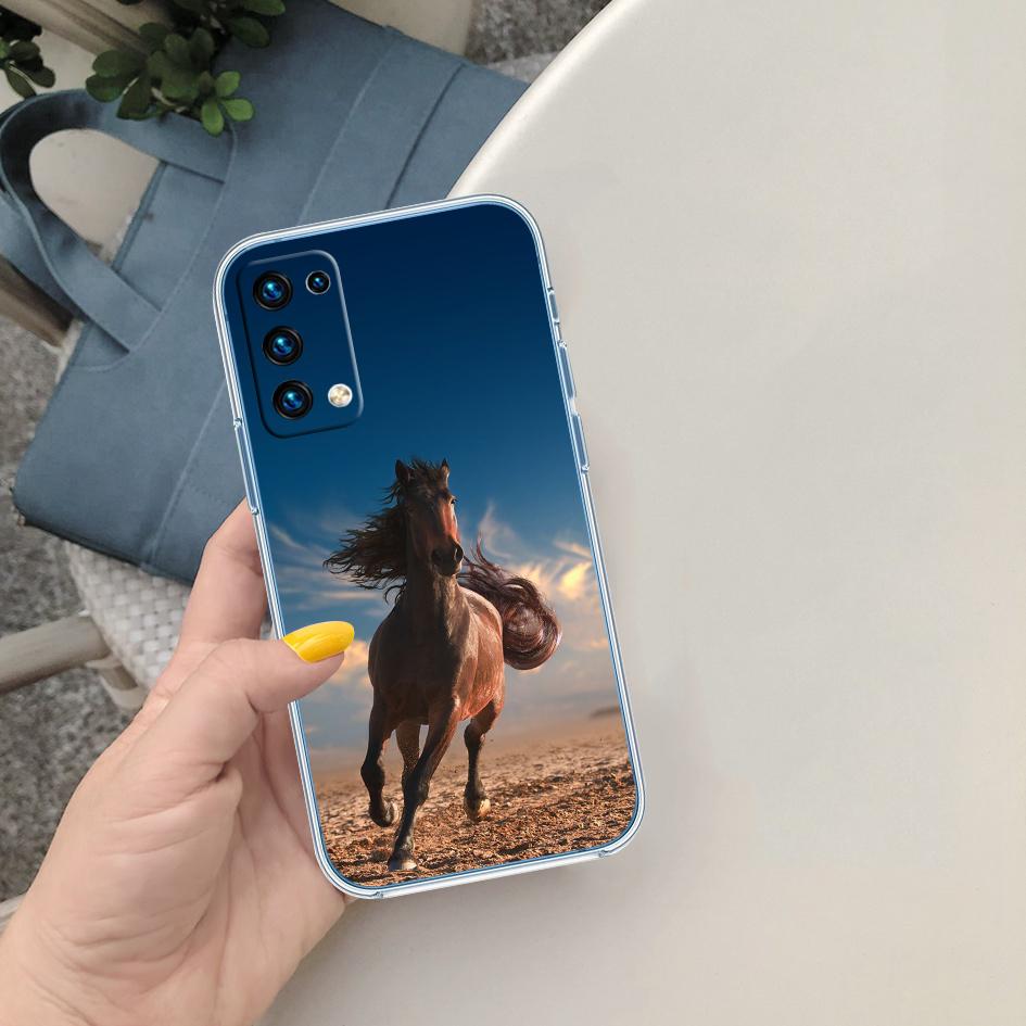 LO43 Fine Horse Phone Case for Motorola Moto G10 G20 G30 G31 G32 G34 G35 G41 G42 G50 G51 G52 G55 G60 G60S G62 G71 G72 G75 Motorola Moto G41