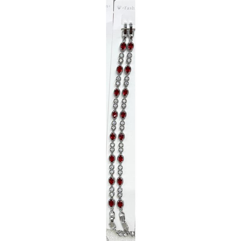 Korean Version of Caibao Bracelet Yellow Crystal Rectangular Light Luxury Pure Handmade Inlaid Geometric Colored Zircon